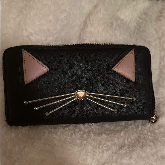 Kate Spade Black Cat Wallet Novelty - Picture 2 of 10